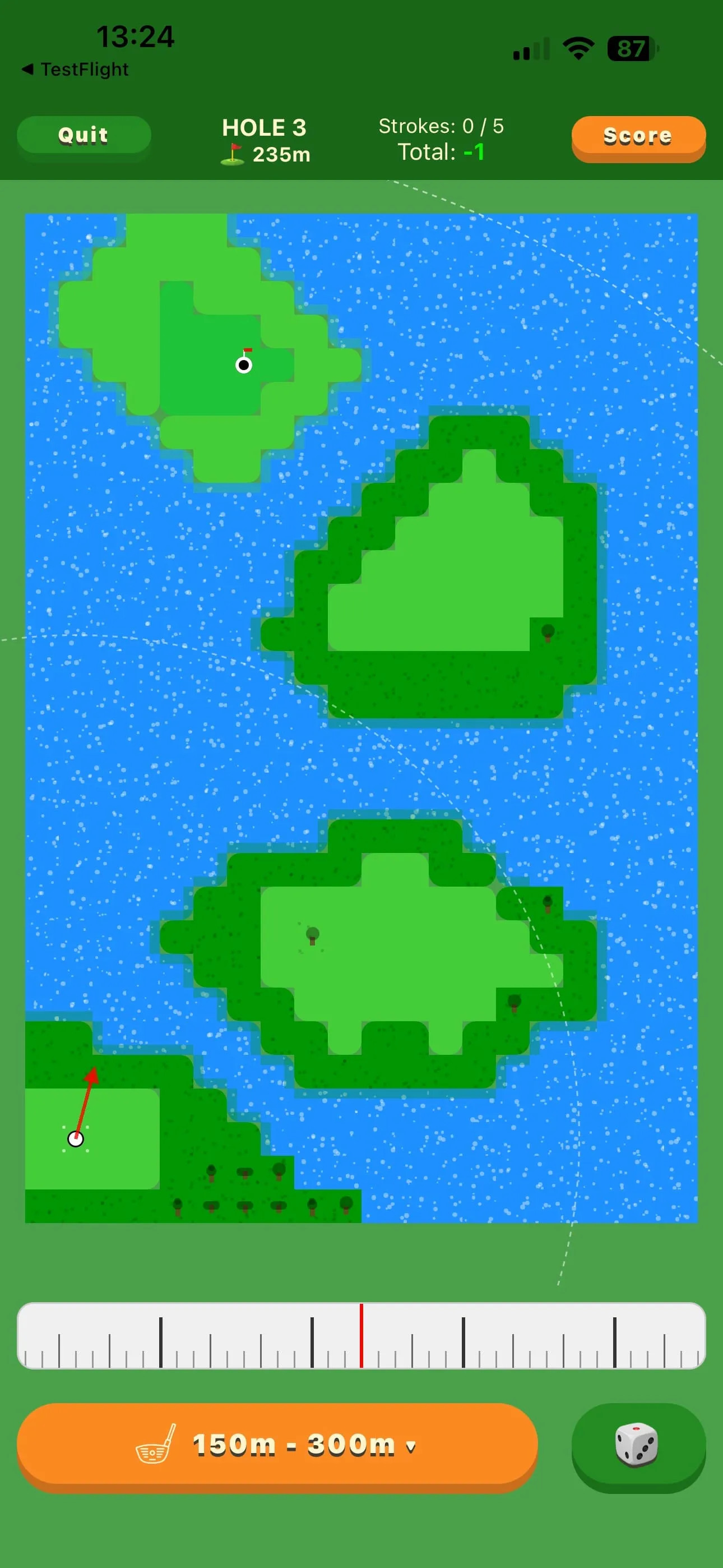 Pocket Golf Tournament screenshot 1