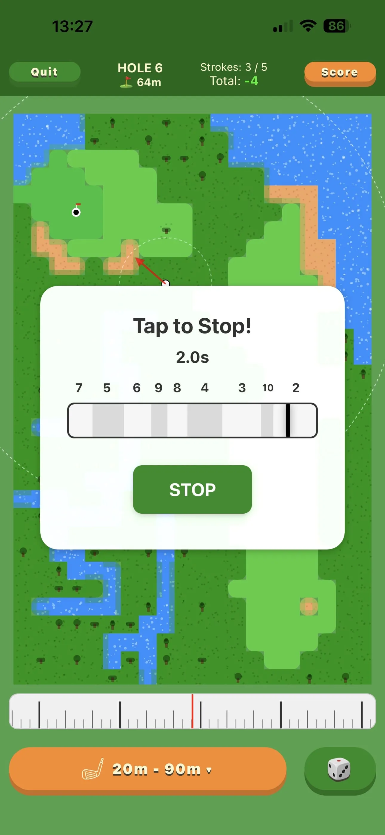 Pocket Golf Tournament screenshot 2