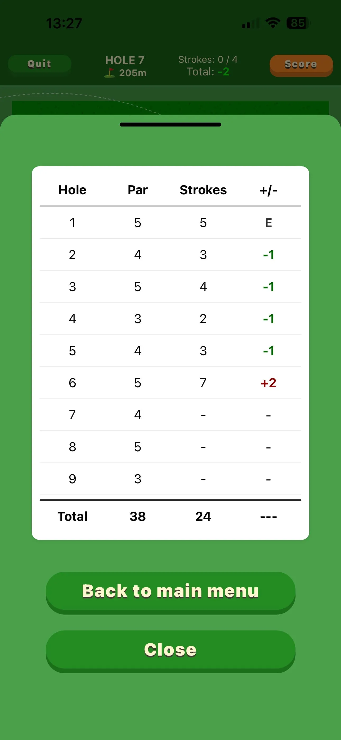 Pocket Golf Tournament screenshot 4