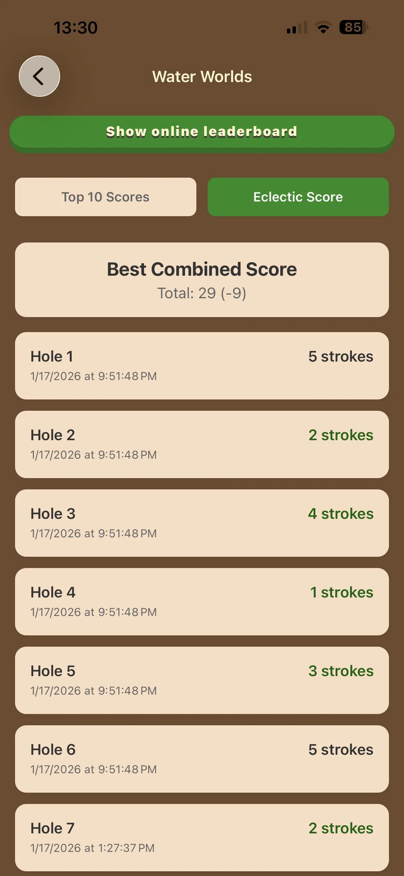 Pocket Golf Tournament screenshot 5
